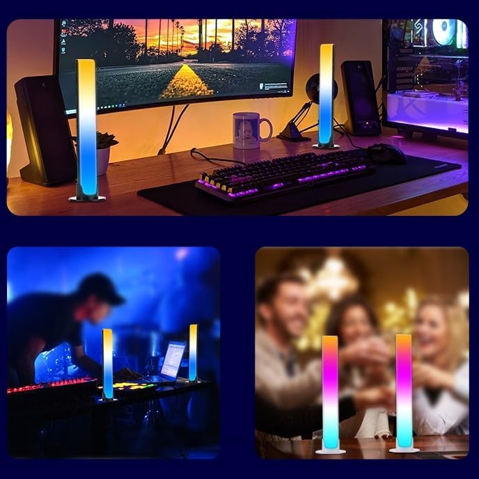 Barre LED RGB – Son & Lumière, l'Ambiance Parfaite (Pack 2 Pièces)