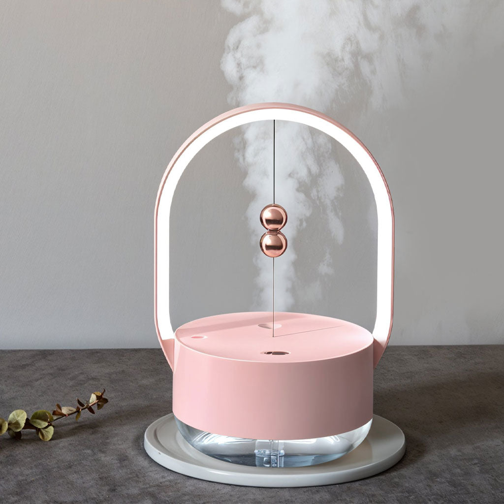 Humidificateur Design & Veilleuse LED 2-en-1 – Ambiance Zen et Air Pur 🌙✨