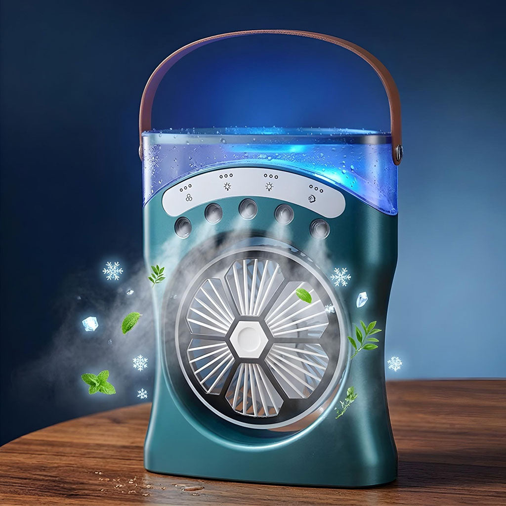 Ventilateur Brumisateur de Bureau Portable USB avec Éclairage – Votre Oasis de Fraîcheur Partout en Algérie