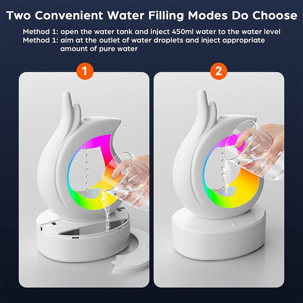 Humidificateur Antigravité & Haut-parleur Bluetooth RGB – L’Alliance Parfaite du Design et du Bien-être 💧🎶