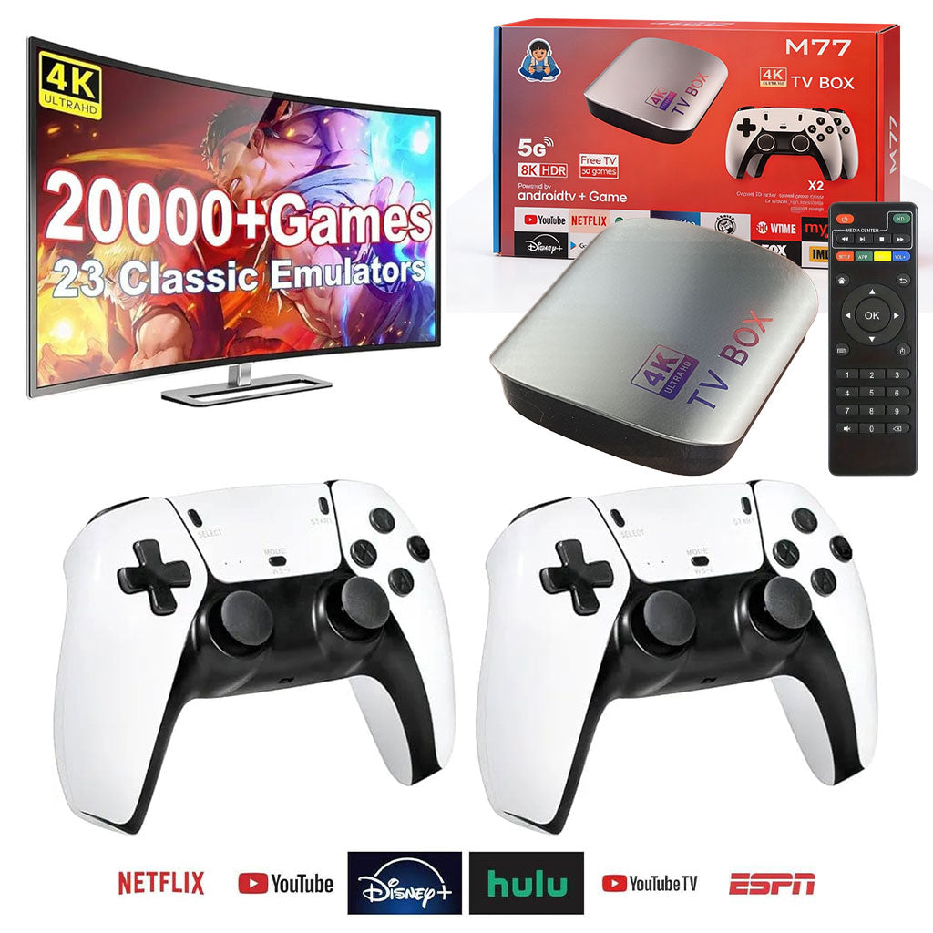 Ultra HD TV Box & Game Console 2 manette + 30 000 jeux intégrés !!