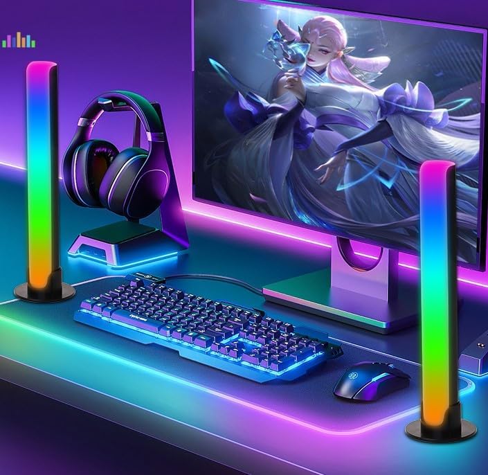 Barre LED RGB – Son & Lumière, l'Ambiance Parfaite (Pack 2 Pièces)