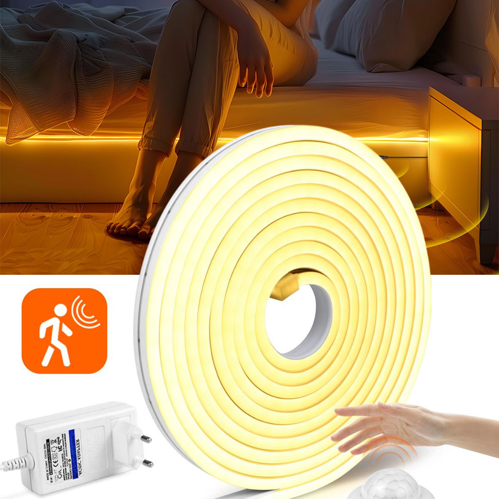 Bande LED à Détecteur de Mouvement
Lumière Chaude 3000K — App Control
