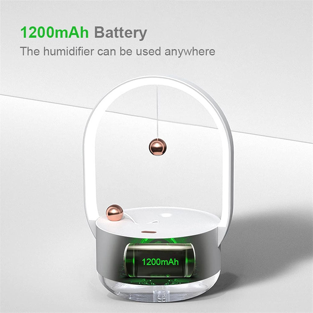 Humidificateur Design & Veilleuse LED 2-en-1 – Ambiance Zen et Air Pur 🌙✨