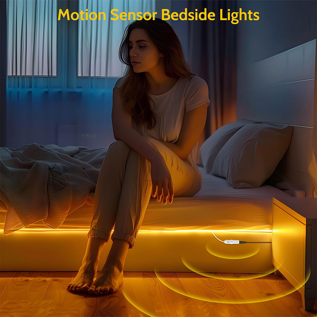 Bande LED à Détecteur de Mouvement
Lumière Chaude 3000K — App Control