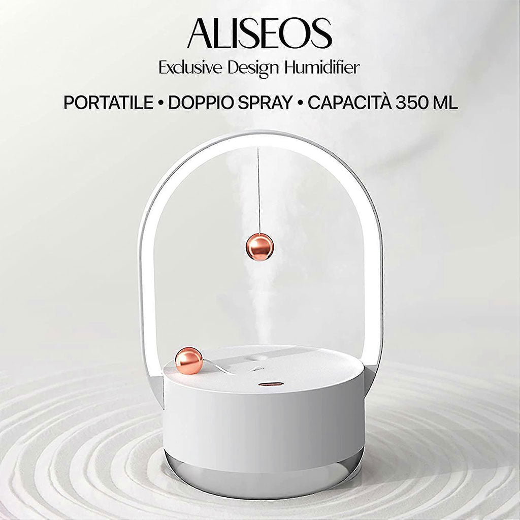 Humidificateur Design & Veilleuse LED 2-en-1 – Ambiance Zen et Air Pur 🌙✨