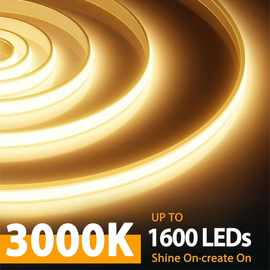 Bande LED à Détecteur de Mouvement
Lumière Chaude 3000K — App Control